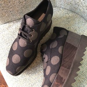 Stella McCartney polka dot Elyse platforms